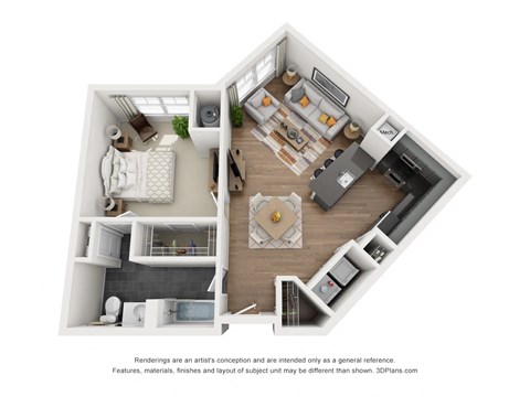 Colonial| 1 bed - 1 Bath at Riverwalk, Conshohocken, PA